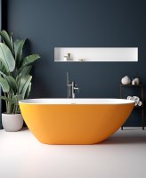 ABYSS FST BATH 1700X750X580 COLOURED (INCLUDING WASTE & OVERFLOW)
