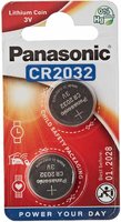 Panasonic CR2032 Lithium Cell Button Coin 3 Volt 220mAh Battery Twin Card Pack Genuine