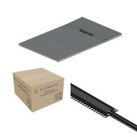 Abacus Elements Linear Uno Tray Kit 1200 x 900 x 30mm End Drain Matt Black