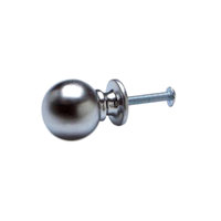 PREMIER 2 PCE 23MM ROUND KNOB MATT CHROMED