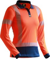 D/N L/S Segmented Tape Microfibre Polo Women&rsquo;s