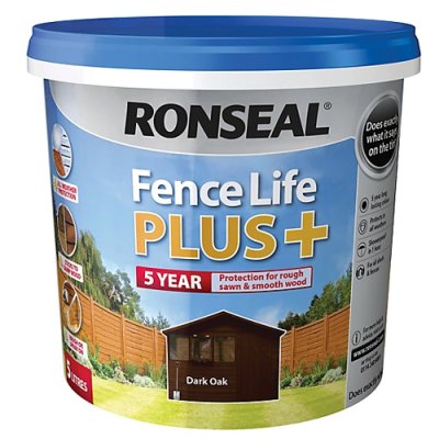 Ronseal Fence Life Plus - Dark Oak 5L
