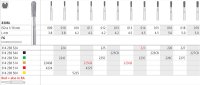 Intensiv SA Extra Coarse, Diamond Long Pear Round - 6pk Size 013 - DMI Dental Supplies Ireland - Next Day Delivery