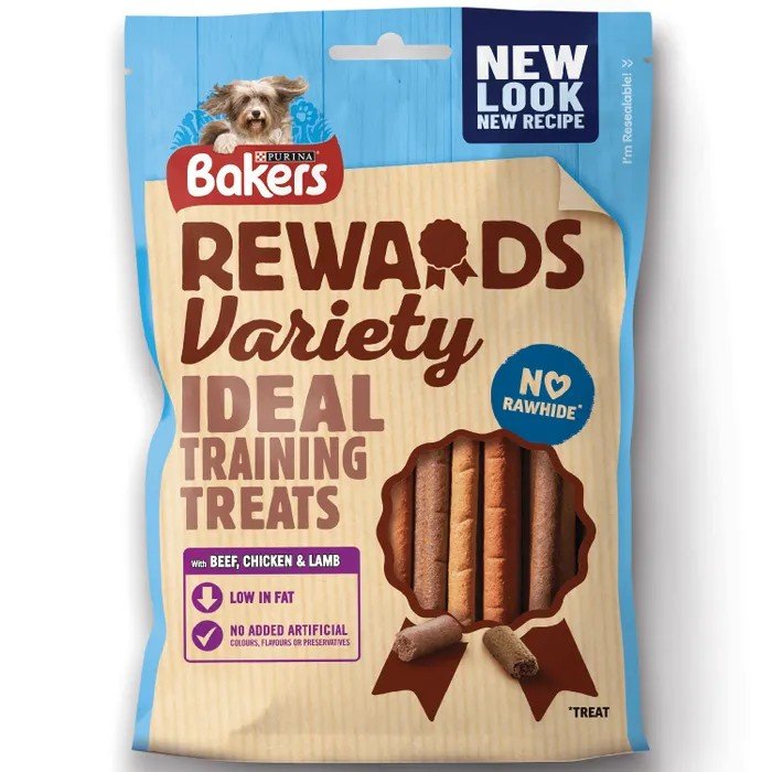 Bakers 12621181 Rewards Variety 12 Stick Dog Treats 8x100gm