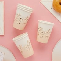 Bride To Be Paper Cups - Pack of 8