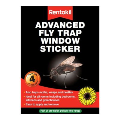 Rentokil Window Fly Killer Stickers &ndash; 4 Pack