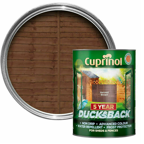 Cuprinol 5 Year Ducksback Harvest Brown - 9 Litre