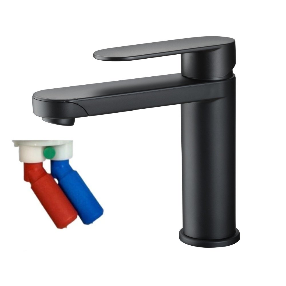 Reich Linnea K Mixer Tap (Black - Smooth Fittings)