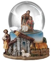 Resin Nativity/Waterball/Holy Family 3 1/2 inch   (89275)
