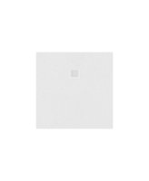 SLATE WHITE 900MM SQUARE SHOWER TRAY & WASTE