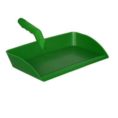Foodgrade hand dust pan - heavy duty, 300 mm, green