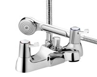 Bristan Lever Bath Shower Mixer with Ceramic Disc Valves Chrome VAL2 BSM C CD
