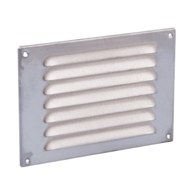 Schoepenrooster rvs 215x150