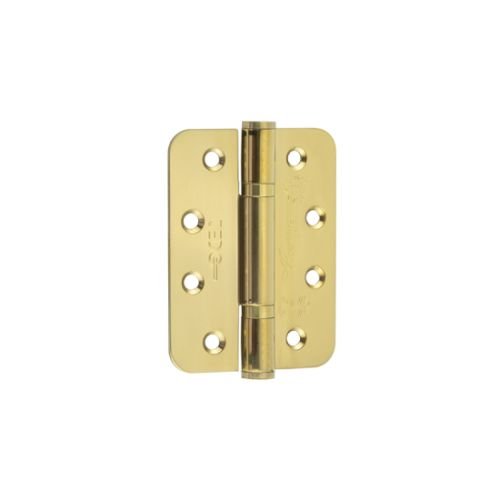 J9633PVD - 102 x 76 x 3mm PVD Radius PBH 3 Knuckle Hinge Pack Of 3