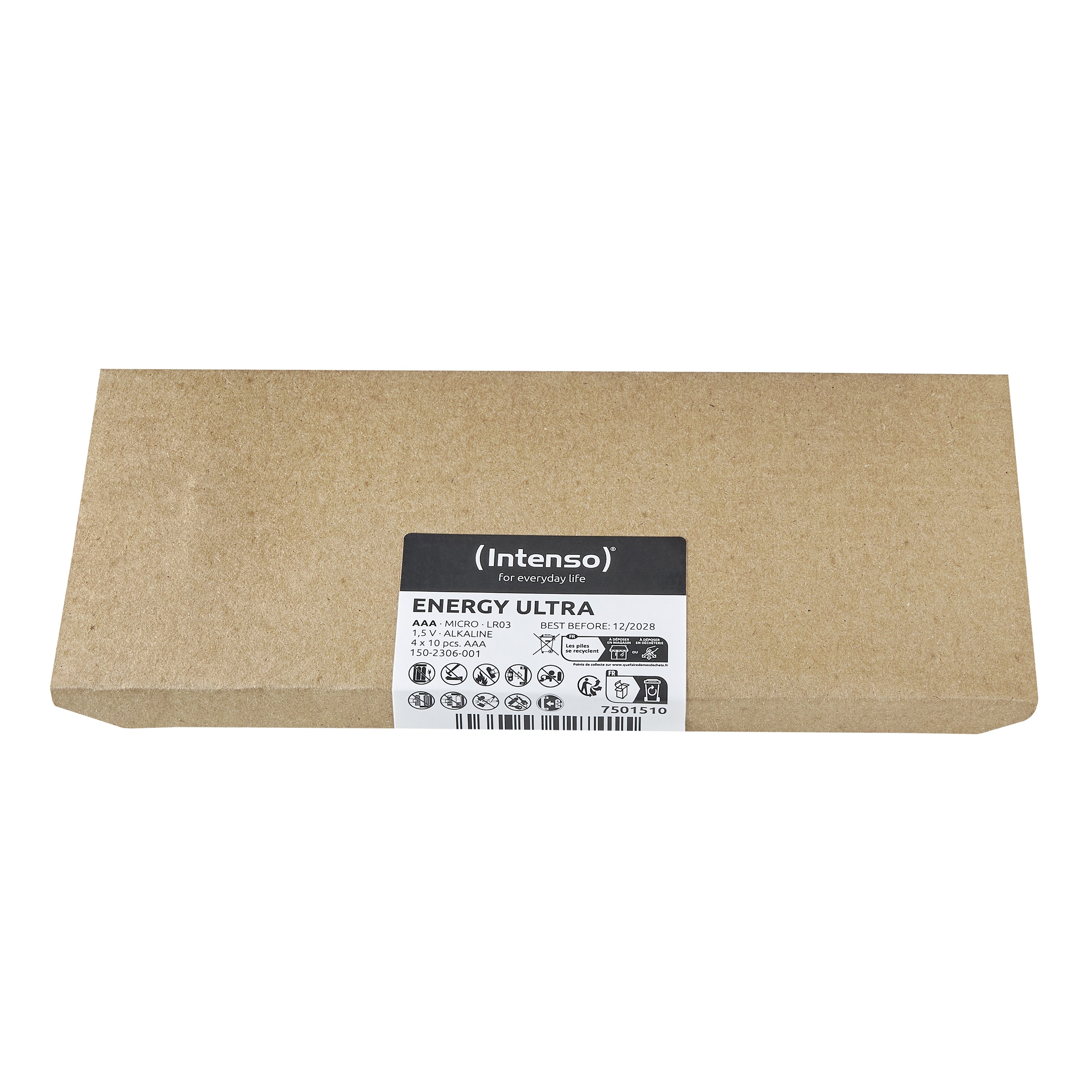 Intenso Energy Ultra AAA battery showing 1250 mAh capacity