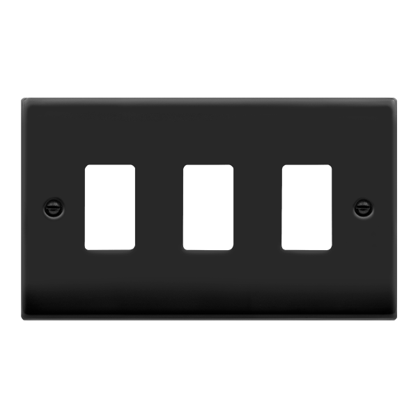 Click Deco 3G Gridpro Plate Matt Black VPMB20403