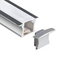 Robus Extrusion 2m Diffuser Recessed Profile 12mm Aluminium