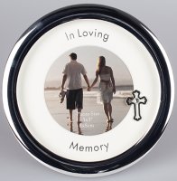 Metal Photo Frame/In Loving Memory/Silver Finish   (46672)