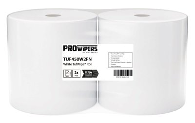 TUFWIPE PRO-WIPE WHITE 450SHEET X240MM