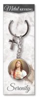 Metal Key Ring/Sacred Heart  (74925)