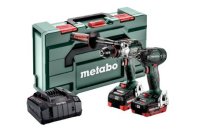 Metabo Combo Set SB18LTX BL + SSD18LTX 200BL 18V 2x5.5Ah LiHD Batts ASC30 Charger
