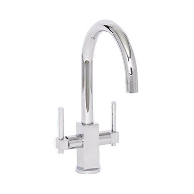 Highlife Crail Twin Lever Sink Mixer Tap
