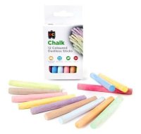Coloured Dustless Chalk 12pk
