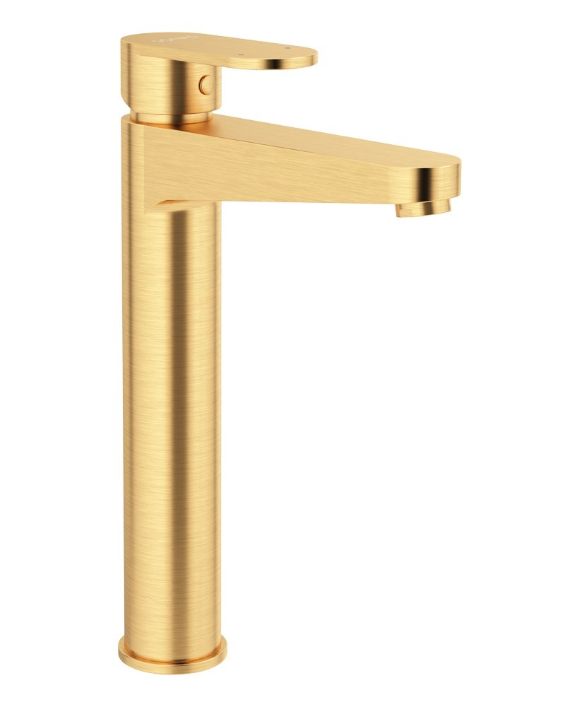 NORFOLK Eco Flow Freestanding Basin Mixer Brushed Gold