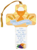 Wood Cross 5 inch/Communion Symbolic/Tassel   (C12472)