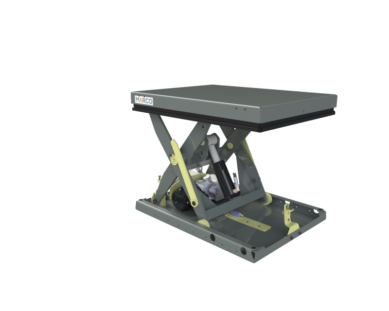 Single scissor industrial lift table
