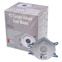 Dust Masks, P2, Valved, Carbon, Box 10