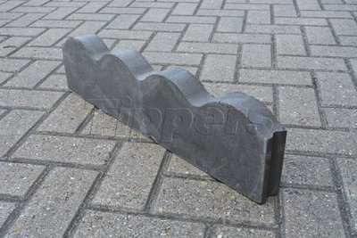 Eaton Edgelock 50mm Charcoal Scallop Top Edging CPE62ESCTC