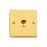 VICTORIAN POLISHED BRASS  ( 1 GANG TED DIMMER (COMPATIBLE WITH LED LAMPS)