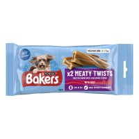 Bakers 12621313 Meaty Twists Dog Treats 10x180gm