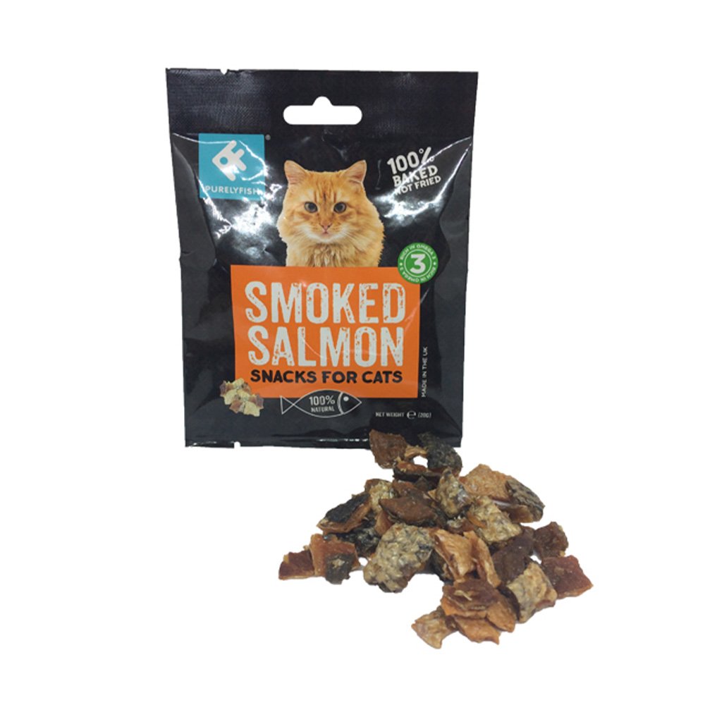 Purely Fish Cat Smoked Salmon Snacks 20g