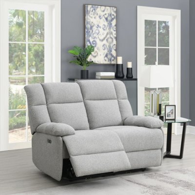 Hilton 2 Seat Power Recliner Sofa - Grey 1