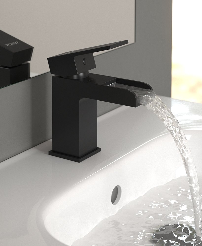 BINGLEY Black Cloakroom Mono Basin