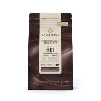 a brown bag of barry callebaut dark chocolate callets