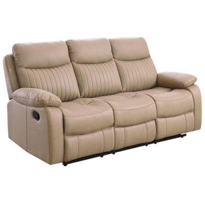 Bailey Manual Recliner 3 Seater Sofa - Brown 1