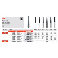 Edenta Diamond Bur Flat End Taper X/Coarse 016 Pack 5