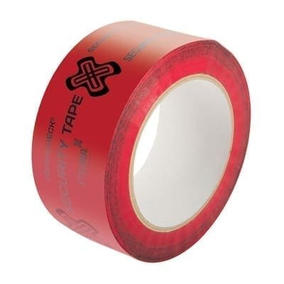 Tamper Evident Security Tape - 48mm x 50m - Red