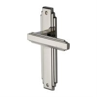 AST5910-PNF - Heritage Brass Door Handle Lever Latch Astoria Design Polished Nickel Finish