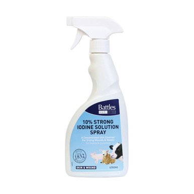 Battles 10% Iodine Solution Spray 1L