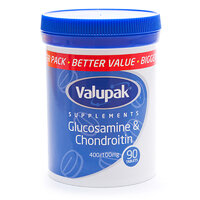 Valupak Bigger Value Supplements Glucosamine And Chondroitin Capsules 400-100Mg 90s