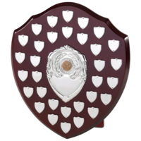 35cm Swatkins Shield with 32 Date Placings
