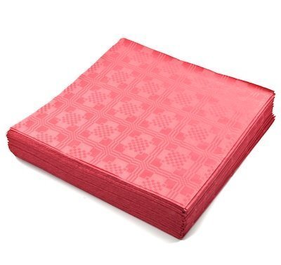 Table Cover Demask Red Disposable