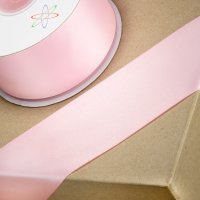 Double Sided Satin Ribbon Pink - 50mm x 25m