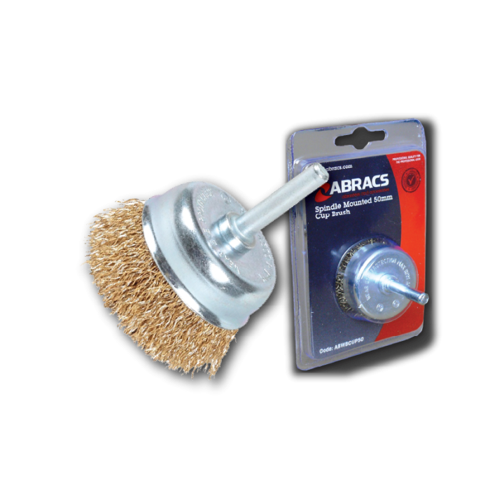 Spindle Mounted Crimped Wire End Brush