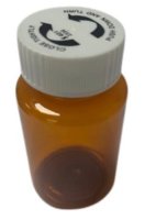 75ml PET AMBER TABLET VIAL CHILD RESISTANT BOXED (100)