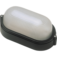 Ovia Barra Oval Bulkhead Black IP54